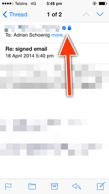 A signed and encrypted email